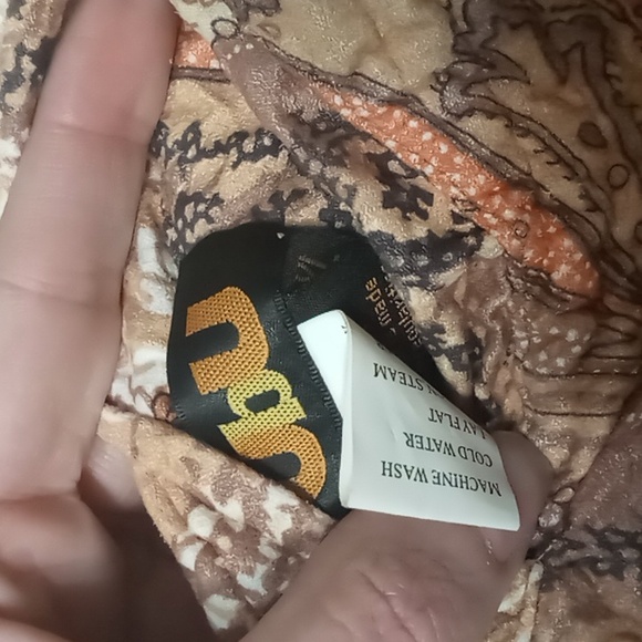 Ubu Full Zip Paisley and Brown Reversible Soft Vest XL - Picture 6 of 10